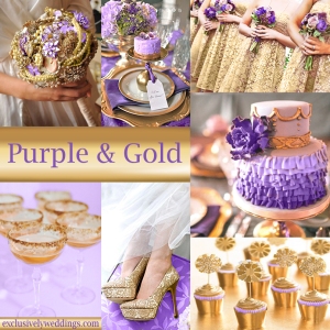 Purple and Gold Wedding Colors