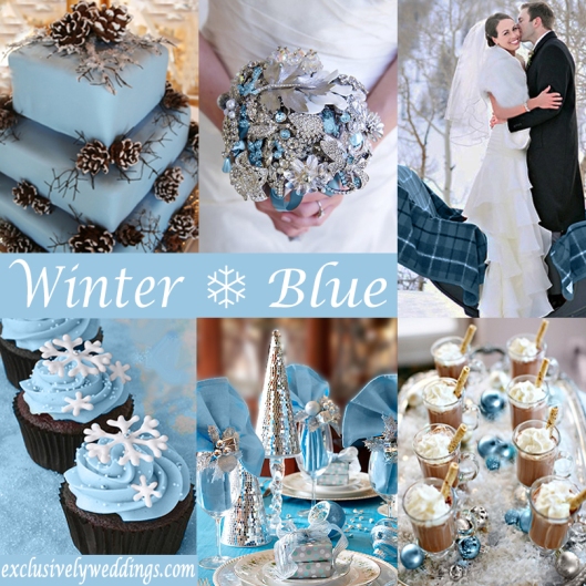 Winter Wedding in Blue