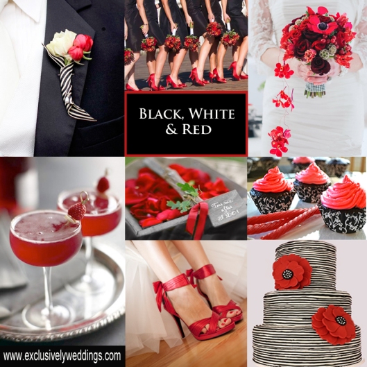 Black-White-and-Red-Wedding