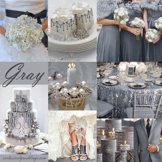 Gray Wedding Color Theme