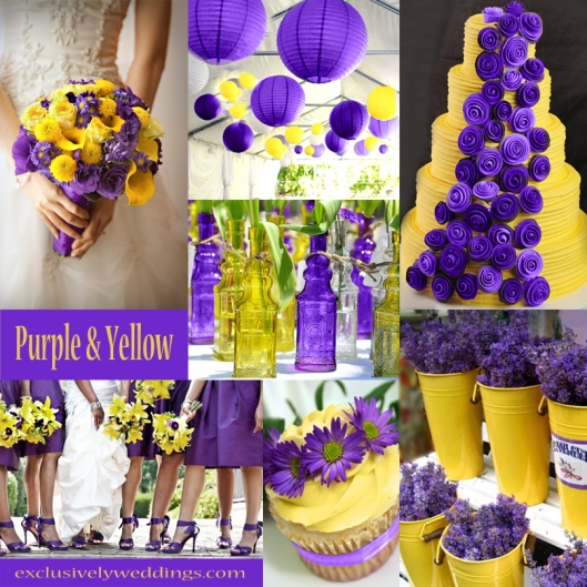 Purple and Yellow Wedding