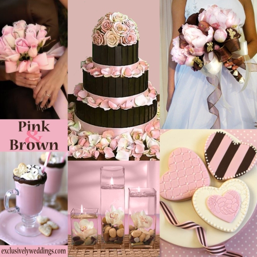 Pink and Brown Wedding