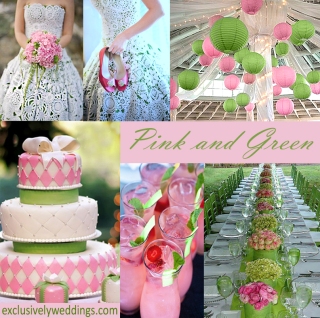 Pink and Green Wedding