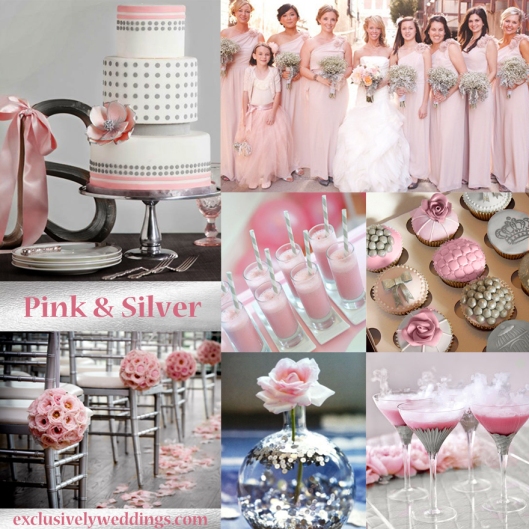 Pink and Silver Wedding