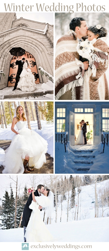Winter Wedding Photos Outdoors