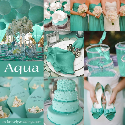 Aqua Wedding Color