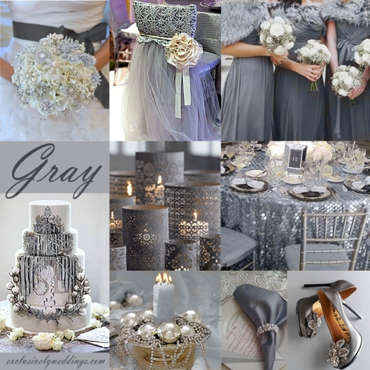 Gray Wedding Color Theme