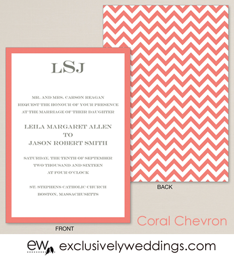 Coral_Chevron_Wedding_Invitation_From_Exclusively_Weddings
