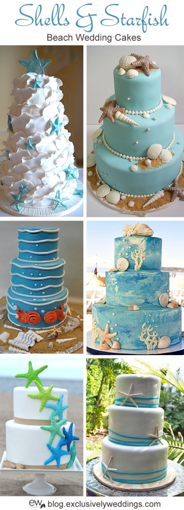 Shells_and_Starfish_Beach_Wedding_Cake