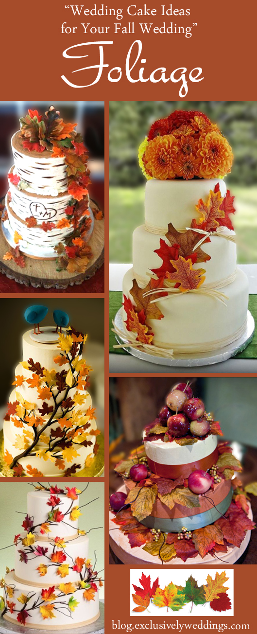 Wedding Cake Ideas for Your Fall Wedding - Folliage