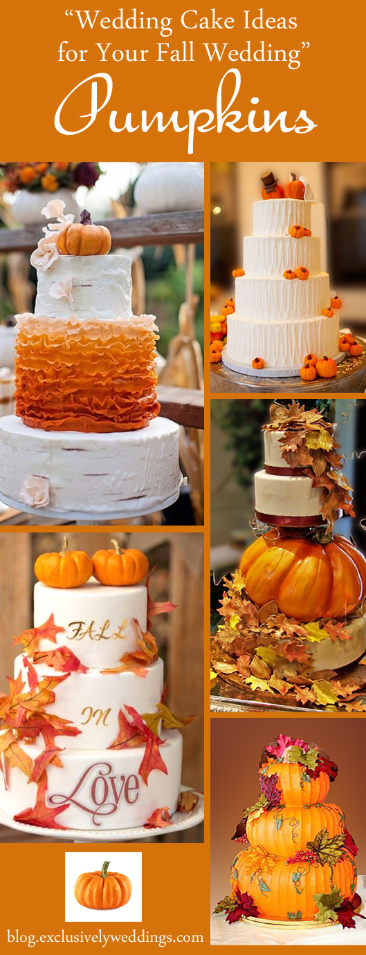 Wedding Cake Ideas for Your Fall Wedding - Pumpkins