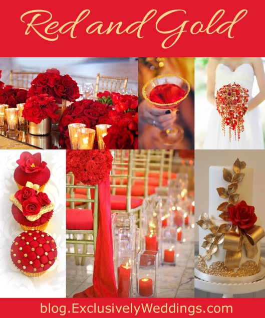 Red and Gold Wedding Colors