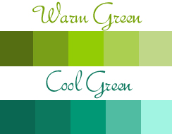 warm green cool green