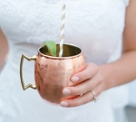 bride with moscow mule